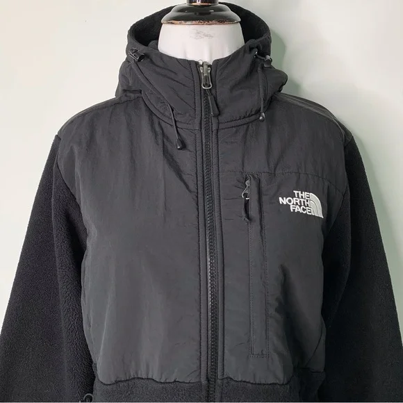 The North Face Polartec Women's Black Full Zip Fleece Hooded Jacket Size Medium - Picture 2 of 15